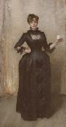 John Singer Sargent Lady With the Rose(Charlotte Louise Burckhardt 1862-1892) (mk18) USA oil painting artist